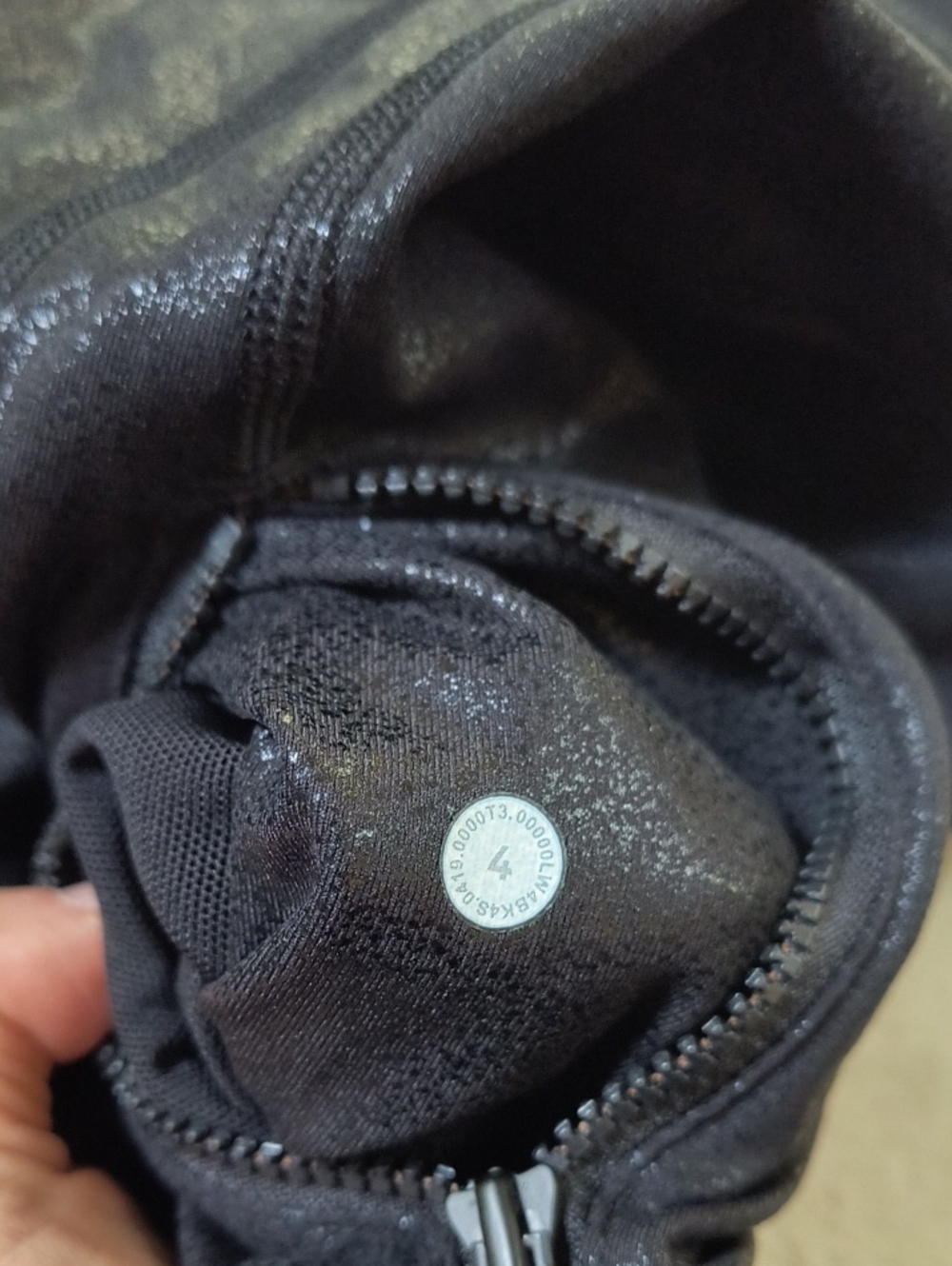 Lululemon Define Jacket *Spark Luminosity Foil Print Black Size 4 - Picture 6 of 6